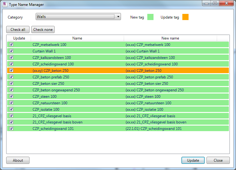 Revit Type Name Manager Add-in
