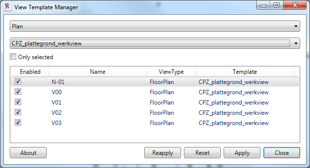 Revit View Template Manager Add-in